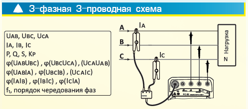 3-фазная 3-проводная