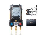 testo 550s Комплект 1 - Умный цифровой манометрический коллектор и зонды-зажимы температуры с фиксированным кабелем